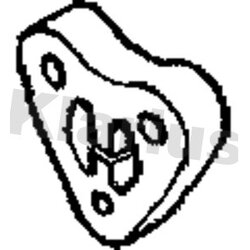 Exhaust Mount KLARIUS 420529 OE Ref 18212247708