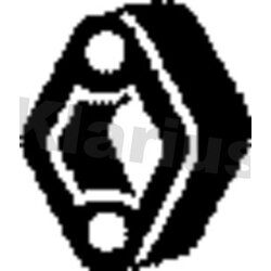 Exhaust Mount KLARIUS 420642 OE Ref 18207549545