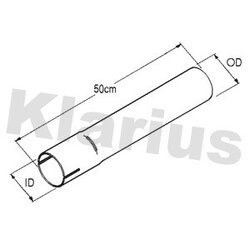Exhaust Pipe KLARIUS 430551 KLARIUS