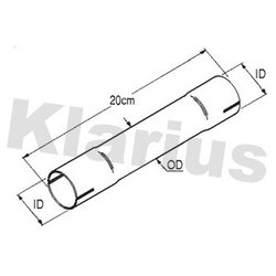 Exhaust Pipe KLARIUS 430560 KLARIUS