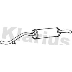 Rear Muffler KLARIUS AN536W OE Ref GEX33453