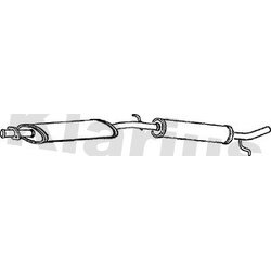 Rear Muffler KLARIUS AN583C OE Ref GEX33516