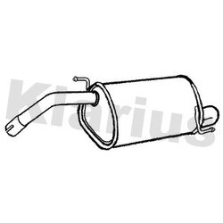 Rear Muffler KLARIUS AR233J OE Ref 8671014890