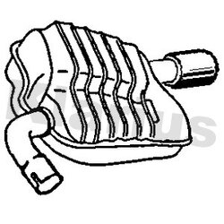 Rear Muffler KLARIUS AR261T