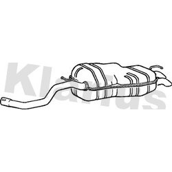 Rear Muffler KLARIUS AU234Q OE Ref 1J6253609S