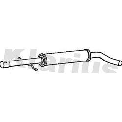 Centre Muffler KLARIUS AU274H OE Ref 1J0253209F