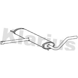 Centre Muffler KLARIUS AU285Q OE Ref 4B0253409P