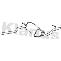 Centre Muffler KLARIUS AU337P OE Ref 8E0253409BH