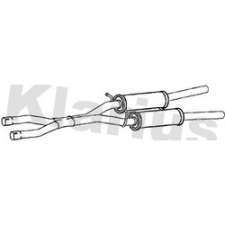 Centre Muffler KLARIUS AU392J OE Ref 4B0253409G