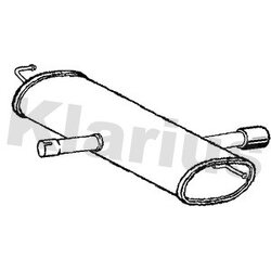 Rear Muffler KLARIUS AU440M OE Ref 8N0253609P