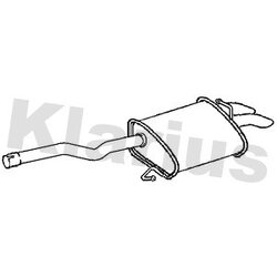 Rear Muffler KLARIUS AU446E OE Ref 8E0253609JK