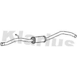 Centre Muffler KLARIUS AU458L OE Ref 8K0253409AA