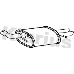 Rear Muffler KLARIUS AU459K OE Ref 8K0253609G