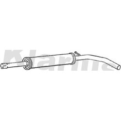 Centre Muffler KLARIUS AU509L OE Ref 6R0253209B