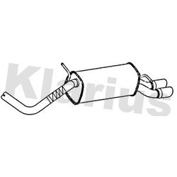 Rear Muffler KLARIUS AU511J OE Ref 8X0253609T