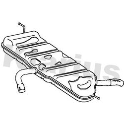 Rear Muffler KLARIUS AU539T OE Ref 8P0253609A