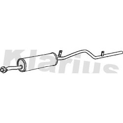 Rear Muffler KLARIUS BD122K OE Ref 1430085210
