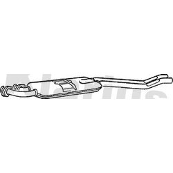 Centre Muffler KLARIUS BM171V OE Ref 18121177220