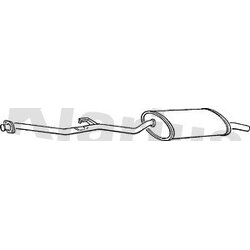 Rear Muffler KLARIUS BM189T OE Ref 18111719203