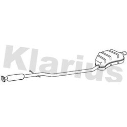 Rear Muffler KLARIUS BM354B OE Ref 18107526614