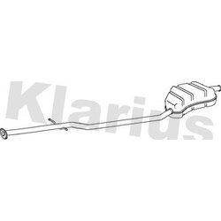 Rear Muffler KLARIUS BM355A OE Ref 18107526612