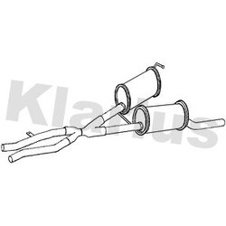 Centre Muffler KLARIUS BM368E OE Ref 18107504979