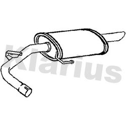 Rear Muffler KLARIUS BM389A OE Ref 18307791929