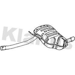 Rear Muffler KLARIUS BM390X OE Ref 18107507800