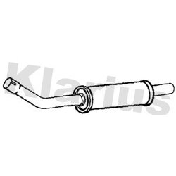 Centre Muffler KLARIUS BM542A OE Ref 18308616382