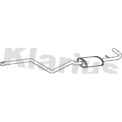 Centre Muffler KLARIUS BM563T OE Ref 18307805022