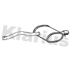 Rear Muffler KLARIUS BM578W OE Ref 18308573398