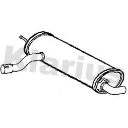 Rear Muffler KLARIUS BM591C