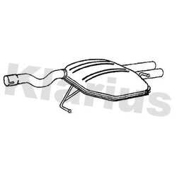 Rear Muffler KLARIUS BM594X