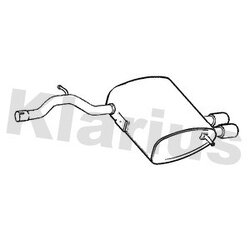 Rear Muffler KLARIUS BM595W OE Ref 18308615430
