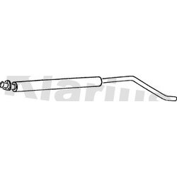 Centre Muffler KLARIUS BM6C OE Ref 18121104050