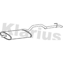 Centre Muffler KLARIUS CH39H OE Ref 52101094AB