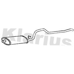 Rear Muffler KLARIUS CH3E OE Ref 52019138