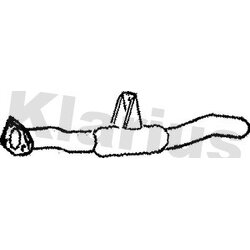 Rear Muffler KLARIUS CL173D OE Ref 8671014690