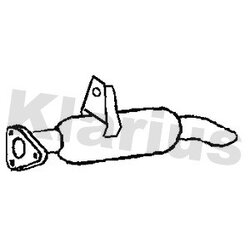 Rear Muffler KLARIUS CL197T OE Ref 8671014667