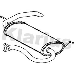 Rear Muffler KLARIUS CL280W