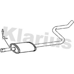 Centre Muffler KLARIUS CL297W