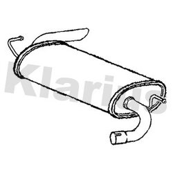 Rear Muffler KLARIUS CL356J