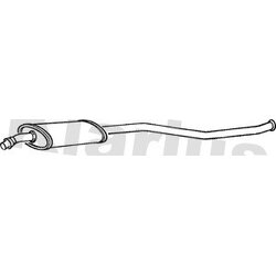 Centre Muffler KLARIUS CN221Q OE Ref 171797