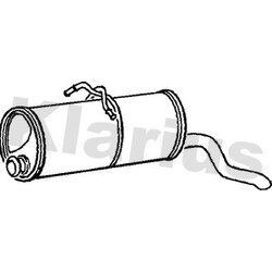 Rear Muffler KLARIUS CN392P OE Ref 1726N6