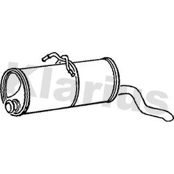 Rear Muffler KLARIUS CN394L OE Ref 1726N8