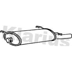 Rear Muffler KLARIUS CN404X OE Ref 8671005139