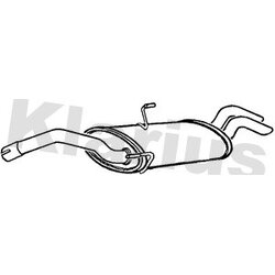 Rear Muffler KLARIUS CN458T OE Ref 1730L9