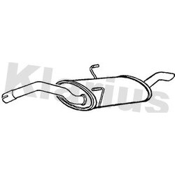 Rear Muffler KLARIUS CN461M OE Ref 1726NC