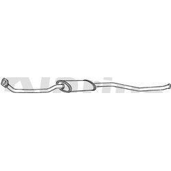 Centre Muffler KLARIUS CN482H OE Ref 1717N7