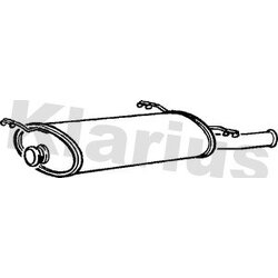 Rear Muffler KLARIUS CN483G OE Ref 1726JJ